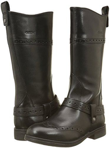 Bottes Geox Agata B en cuir noir d'une finition irréprochable
