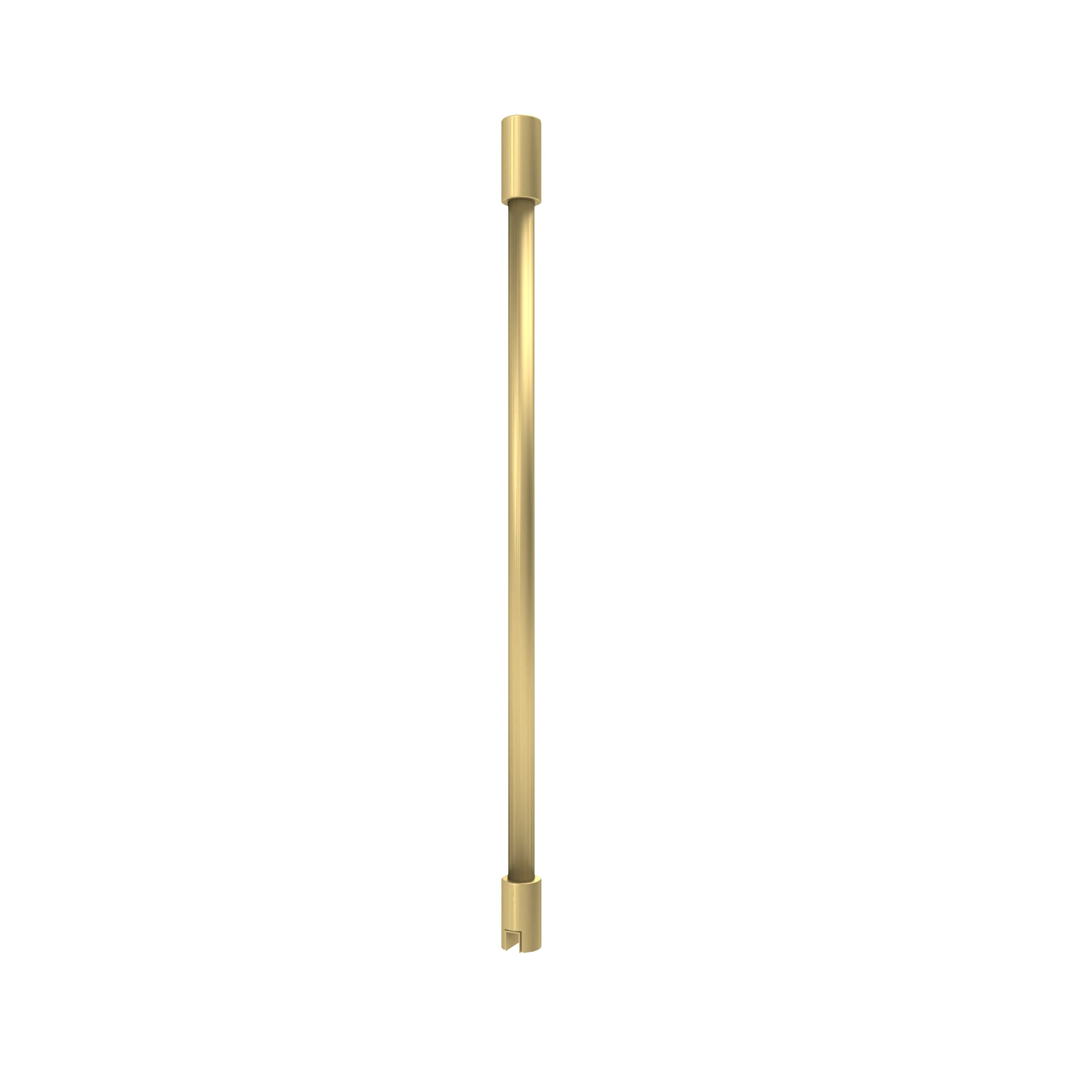 AURLANE Barre de Fixation Plafond recoupable Finition Or Dore Brosse pour paroi de Douche Freedom 2 Gold