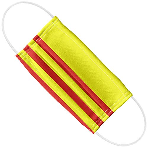 South Vietnam Flag 1-Ply Reusable Face Mask Covering with Adjustable Nose Wire, Unisex