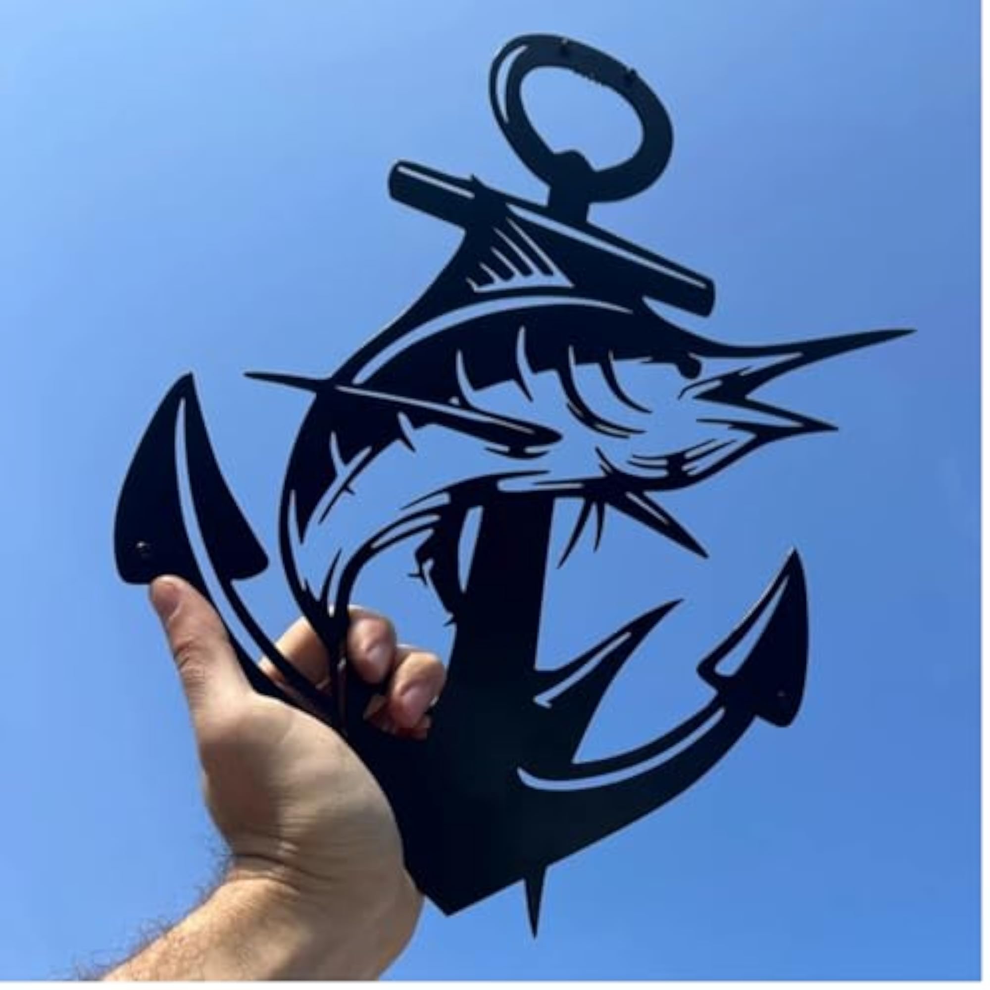 Marlin Fish Metal Wall Art, Coastal Decor
