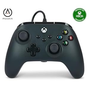PowerA Wired Controller For Xbox Series X|S – Black, Gamepad, Video Game Controller Works with Xbox One