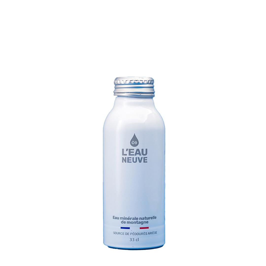 Bottle Can Eau Neuve 12 Bouteilles x 33cl | Eau minérale naturelle naturellement pure à la source de Pédourès