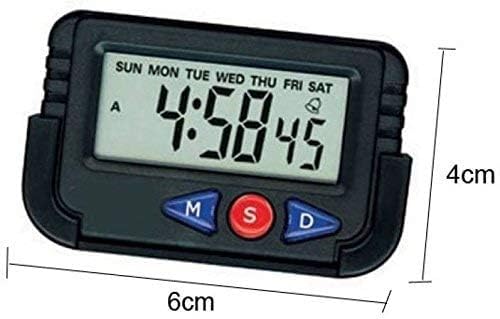 Image of LED Digital Wall Clock Hanging, Auto-Adjustable Brightness, Easy to Read at Night12 /24Hr Auto-Adjustable Brightness Temperature,for Bedroom,Living Room,Office. (Black)