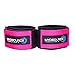 Myosource Kinetic Bands Tumble Pro X Ankle Straps Kit – Cheerleading Standing Tumbling Equipment, Gymnastics Backhandspring Trainer – Includes Flexibility Stunt Stretch Strap – Pink