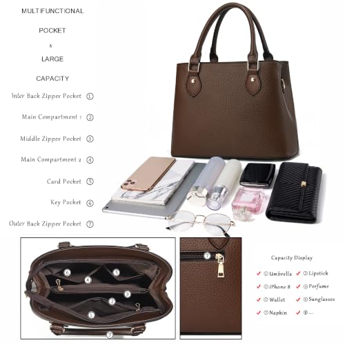 Image of CHICAROUSAL Purses and Handbags for Women Leather Crossbody Bags Women's Tote Shoulder Bag