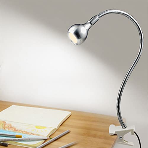 Led Clip On Light,Eye Caring Bed Reading Light,Reading Light With Gooseneck,360° Flexible Book Clamp Light,Night Light Clip On For Desk, Bed Headboard And Computers-Silver#2 #TOP30