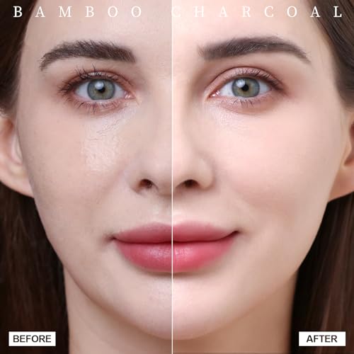 teenitor 400 counts oil blotting papers for face bamboo charcoal oil absorbing sheets for oily skin oil blotting sheets for face oil absorbent pads blotter paper oil face wipes large 10cmx7cm