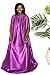 V Steam Gown (purple), Bath Robe, full body covering, soft and sleek fabric, eco-friendly for spa, sauna, hair salon and more
