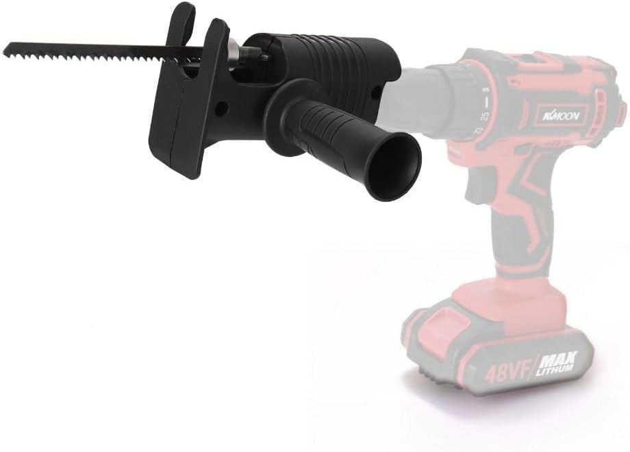 Miniatura 6 de QINALO Adaptador de sierra recíproca para taladro eléctrico, kit de accesorios de sierra recíproca eléctrica con kit de adaptador inalámbrico y
