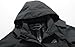 DECKTIN Women's Waterproof Raincoat Lightweight Rain Jacket Detachable Hood Travel Outdoor Dark Grey XL