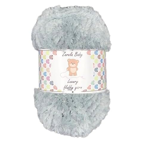 Zarela Baby Luxury Fluffy Yarn Grey 50g Cover