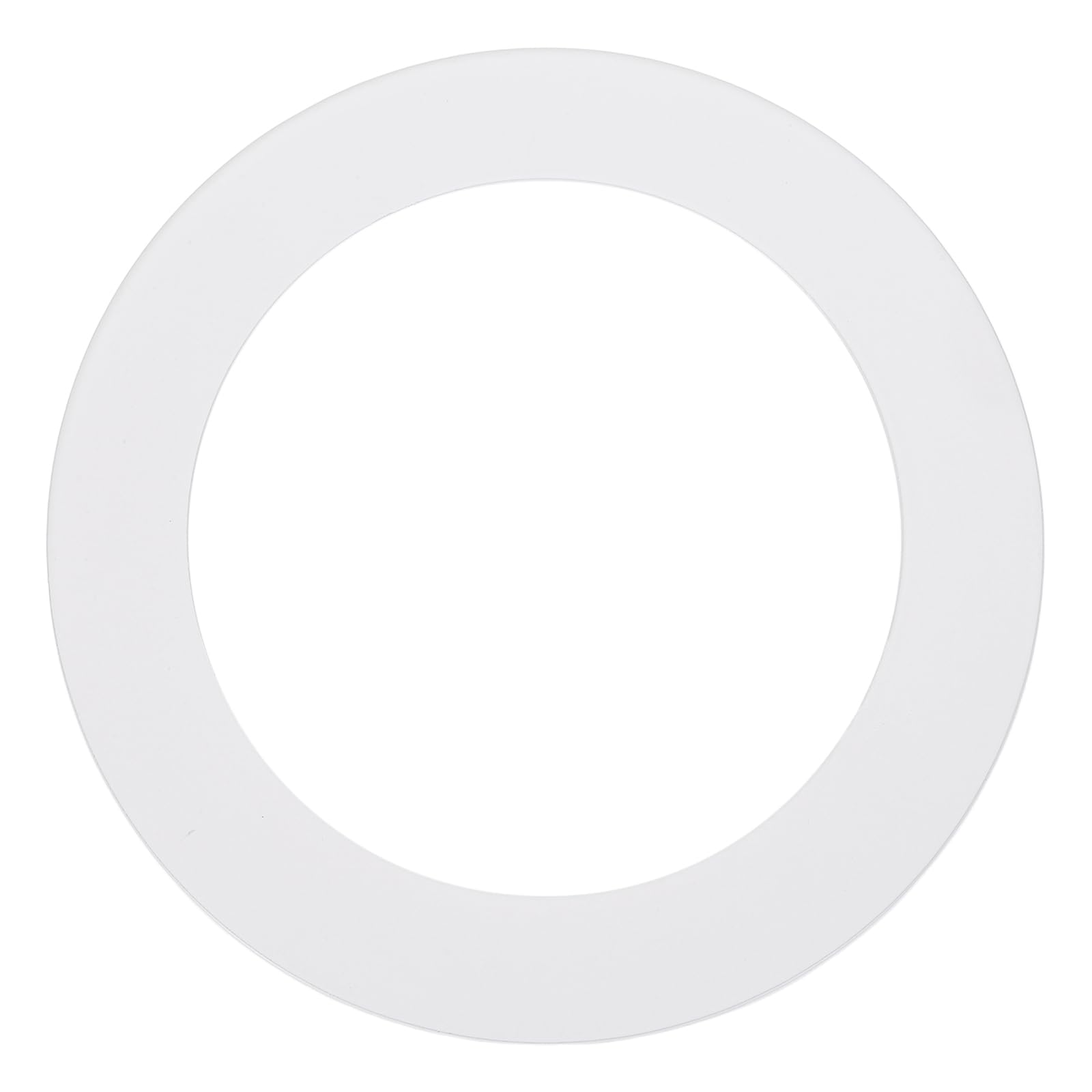 sourcing map Goof Rings, 3.4" ID 4.7" OD Steel Flat Goof Trim Ring Light Cover Plate Flush Mount Can Converter for Recessed Downlight Vent Ceiling Medallion Wall Hole Decor, Matte White