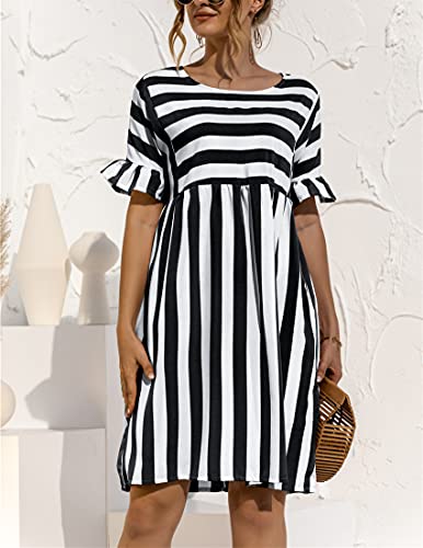 Primavera ed Estate Moda Donna Casual Girocollo a