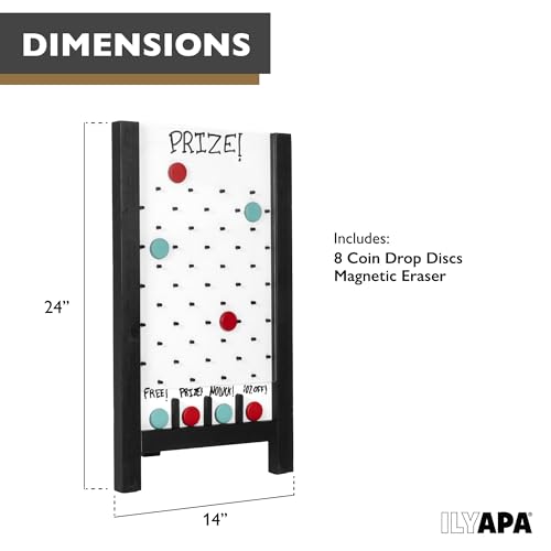 Ilyapa Prize Drop Board, 14x24 in - Penny Drop Game, Whiteboard Sign - image 2