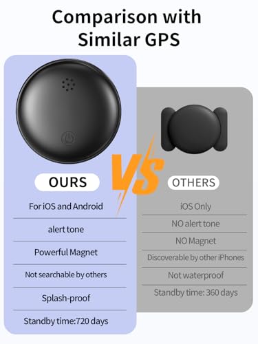 GPS Tracker for Vehicles, Magnetic Car Tracker Compatible with iOS and Android, Global Positioning Hidden Car Tracker, Built-in Ultra-Strong Magnet, IP67 Water-Resistant, No Subscription or Fees - Image 6