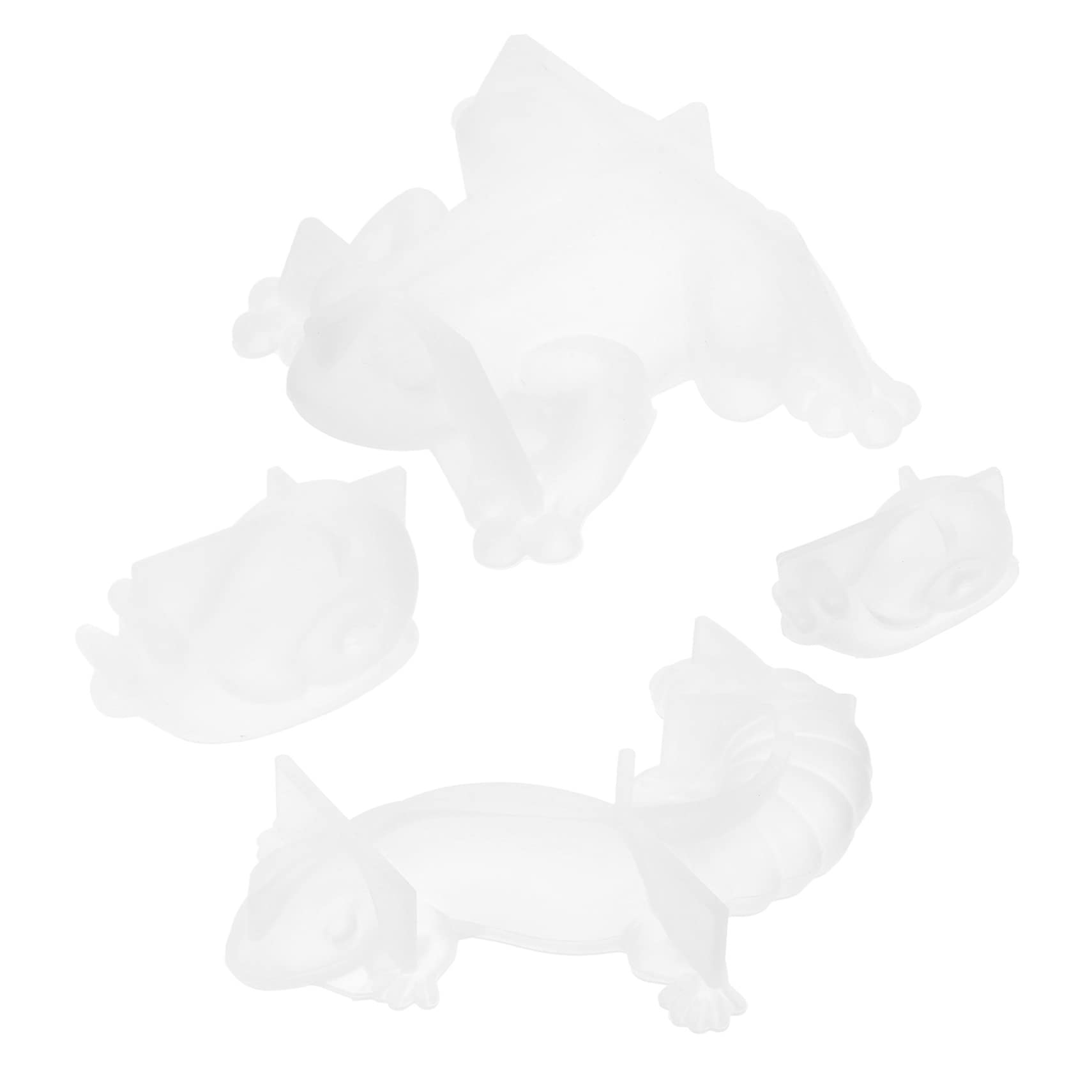 Operitacx 3 Ensembles Moule D'ornement Animal Coquille Décor Trousses Sucettes Moules À Collations Aux Fruits Moules De Friandises pour Chiens Réutilisable Gel De Silice 4 Pièces * 3
