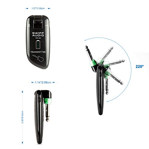 S Swiff MORZA/VA490 Swiff High-Grade Electronic Guitar Wireless System Rechargeable Guitar Transmitter Receiver Support Multi Channels And Long Battery Life thumb #6