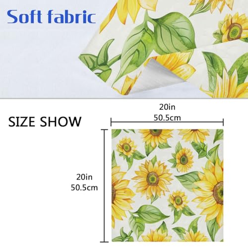 Servilletas de tela flores acuarela multicolor pack 6 miniatura 6