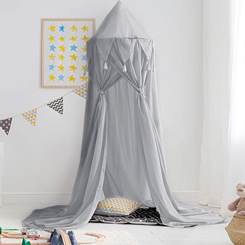 Didihou Bed Canopy for Girls Mosquito Net Princess Bed Canopy Hanging Play Tent