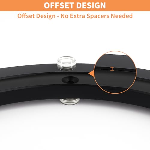Image of TamBee 16 Inch Lazy Susan Hardware Heavy Duty Metal Rotating Hardware Large Turntable Bearing Ring Lazy Susan Kit Parts Mechanism for Puzzle Board, Dining Tables(Base Only, Black)