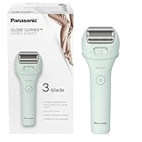 Panasonic Electric Bikini Trimmer, Women's Waterproof, Full-Body Cordless Electric Razors for Women with Bikini Attachments, 3 Hypoallergenic Blades, for Travel, Shower and Everyday Use - ES-AWL6AG