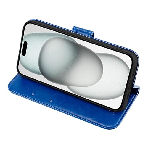 32nd Book Wallet PU Leather Case Cover for Apple iPhone 15 (6.1"), Flip Case With RFID Blocking Card Slots - Image 4