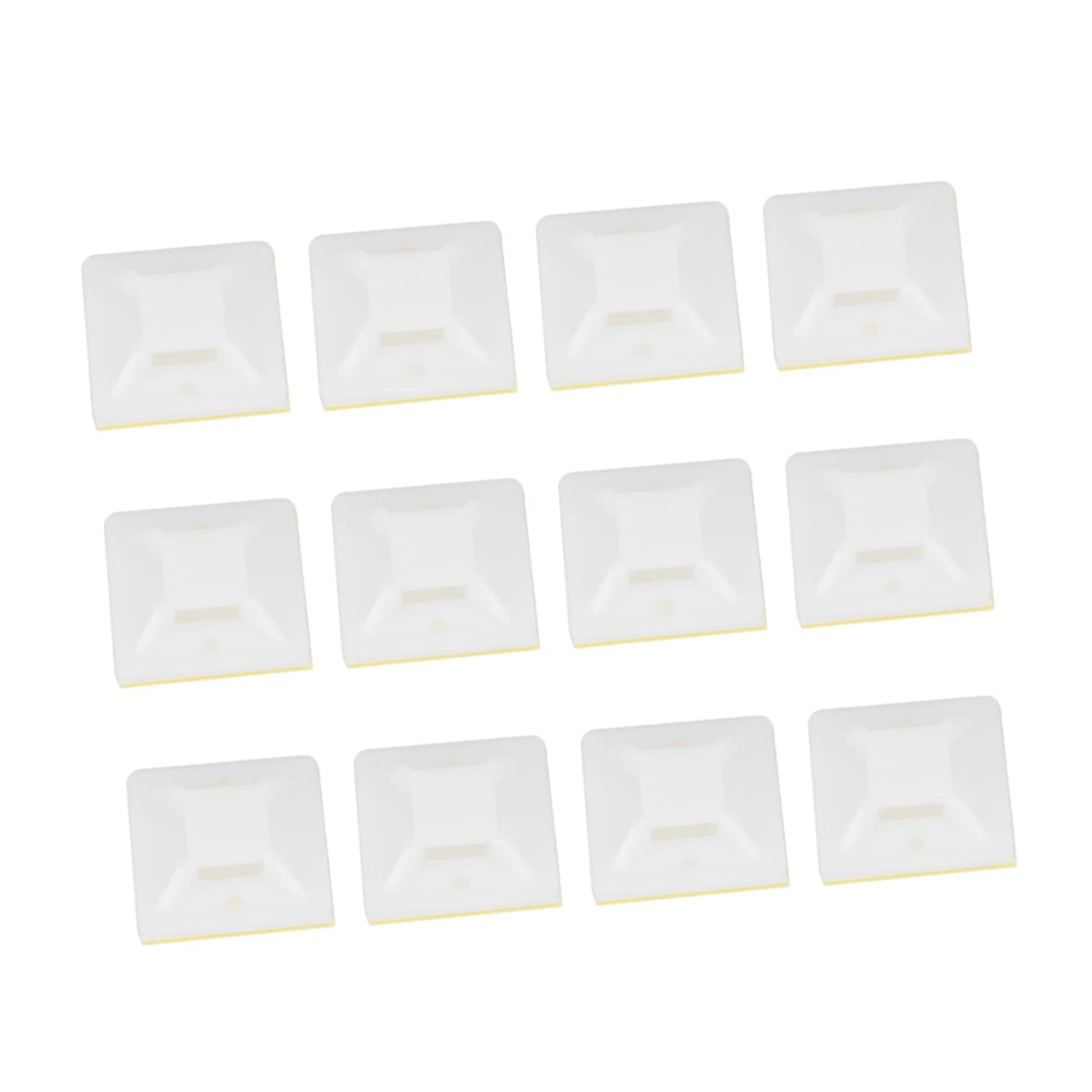 Base de Serrage-câble Adhésive Pa66 Blanche 1000 Pièces pour Câblage