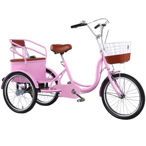 Triciclo con asiento trasero, ruedas neumáticas, freno delantero caliper miniatura 1