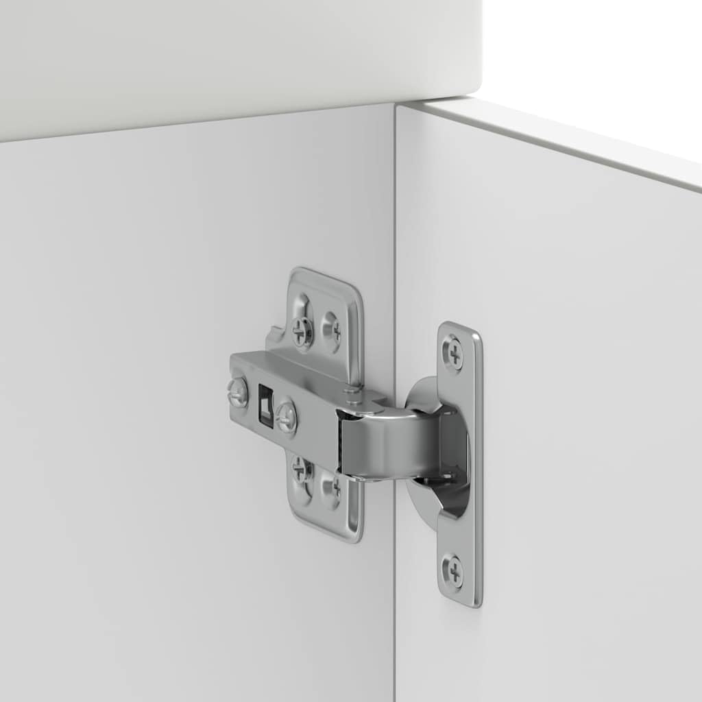 vidaXL Küchenunterschrank Kalmar Weiß Holzwerkstoff, Spülenunterschrank, Schrank Küche, Lagerschrank, Unterschrank für Küche, Küchenzeile