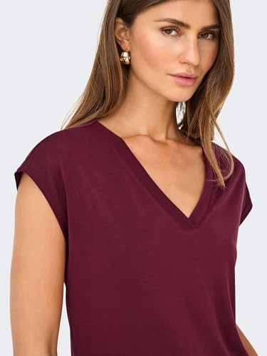 Onlfree S/S Mod.V-Neck Top JRS Noos – Ansicht 3