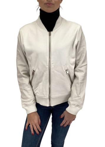 Diesel L-Anouk Giacca Damen Bomberjacke Jacke mit Lederärmeln...