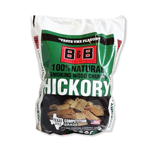B&B Charcoal Hickory Wood Smoking Chunks 549 cu. in. - Case of: 1