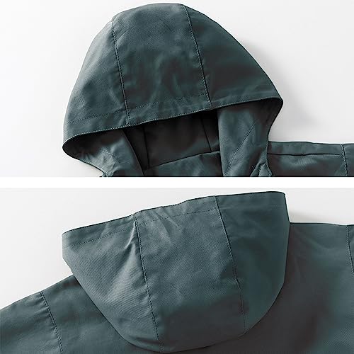 image for Volunboy Baby Boys Green Hooded Jacket Toddler Long Sleeve Windproof S