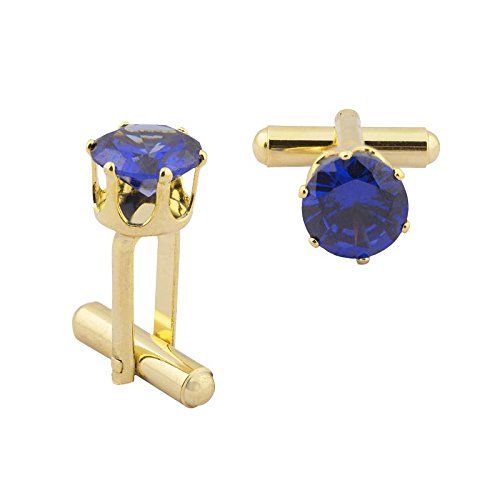 shining jewel - by shivansh Shining Jewel Gold Plated Design Fancy American Daimond Cufflinks For Men (SJ_7074)-picture-20