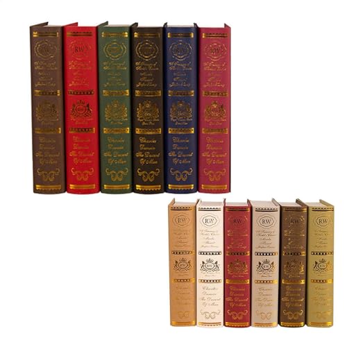 Libri per la decorazione di scaffali | Libri falsi decorativi vintage imitazione libri | Fotografia Prop Book Decorazione per esposizione e arredamento rustico per la casa