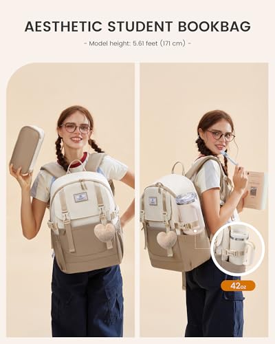 LOVEVOOK Cute Aesthetic Backpack