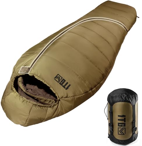 Sleeping Bag for Adults, Cold Weather Sleeping Bag | 25-36℉ Extreme 3-4 Season Mummy Sleeping Bags...