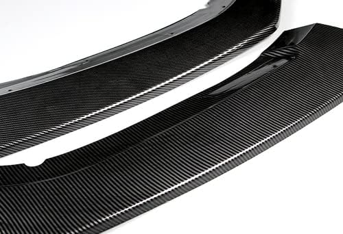 EPARTS 3 Pieces Carbon Fiber Look Front Bumper Lip Spoiler Splitter Side Body Kit Trim Protection Compatible with 2016-2021 Honda Civic Coupe Sedan