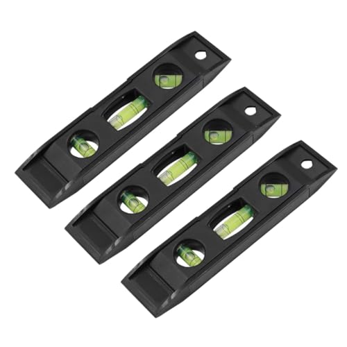 HOLIDYOYO Magnetisches Wasserwaage Lineal 6 Zoll 3 Stück Aus Abs Und Acryl Mit Magnetbefestigung Für Präzises Nivellieren Im Haushalt Und Technische Vermessung