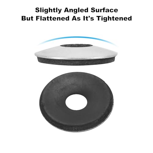 Patikil PTA240124TT001352EU 1/4 Inchx3/4 Inch Epdm Bonded Sealing Washers, 50 Pieces 201 Stainless Steel Bonded Sealing Neoprene Rubber Washers Gasket thumb #3
