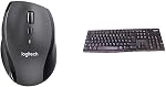Logitech – Logitech M705 Marathon Kabellose Maus, 2,4 GHz mit USB-Unify