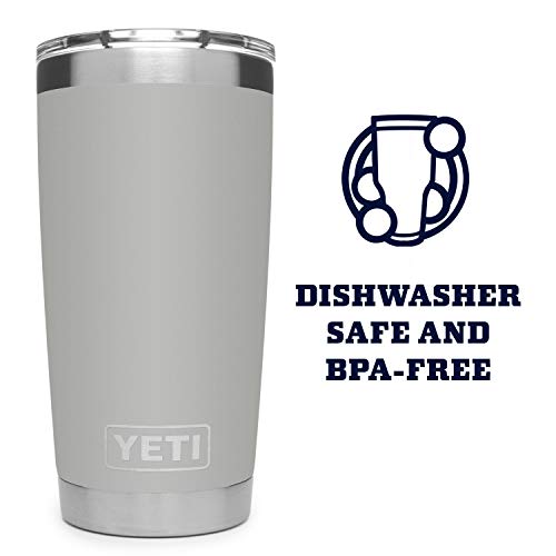 Image of YETI Rambler 20 oz Tumbler, Stainless Steel, Vacuum Insulated with MagSlider Lid (Granite Gray)