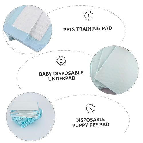 Baluue 10 Pçs Absorvente De Urina Descartável Animais De Estimação Treinamento De Cachorro Treinamen
