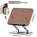 Abiglifty Book Stand for Reading,Adjustable Book Holder with 360° Rotating Base,Foldable Book Holder Stand for Cookbook,Textbook,Tablets, Laptops (Dark Wood)