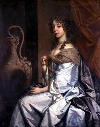 Lienzo de Mary Bagot por Peter Lely cuadro artístico decorativo de 60x90cm