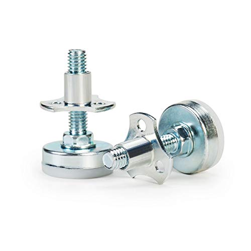 HanKun Heavy Duty Furniture Leveler Tee Nut Kit 3/8-16 Inch Thread Size,Furniture Levelers Adjustable Furniture Legs for Cabinets or Tables to Adjust Height of The Legs(Set of 8)