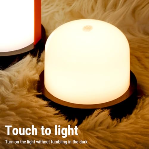 Lámpara de Mesa Nocturna Hyuduo con Luz Táctil y USB miniatura 7