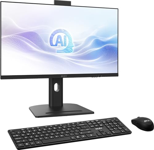 Image of msi Modern AM273Q AI AIO Desktop: 27 inch QHD, Intel Core 7-155H, 32GB Memory, 1TB M.2 NVMe SSD, WiFi 6E, BT 5.3, Black, Windows 11 Home: 1UM-038US