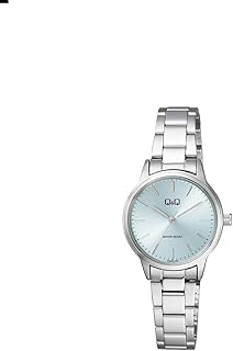 ساعة كوارتز انالوج للنساء من كيو اند كيو، لون فضي، موديل Q969J222Y