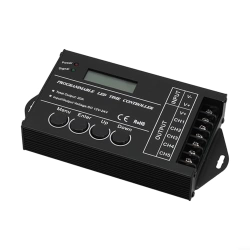 TC420 Contrôleur éclairage programmable programmateur horaire LED RGB 12V 24V